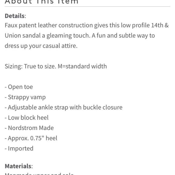 14th & Union Jemma Strappy Sands Size 8 - Picture 10 of 10